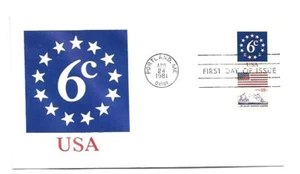 1892-93 Circle of Stars, Flag/Mountain booklet pair Andrews FDC - Picture 1 of 1