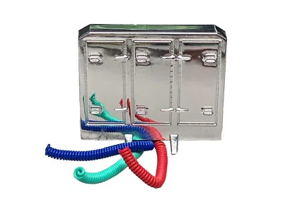 1/64 DCP PARTS CHROME CABINET RACK W/ LINES - Image 1 of 2