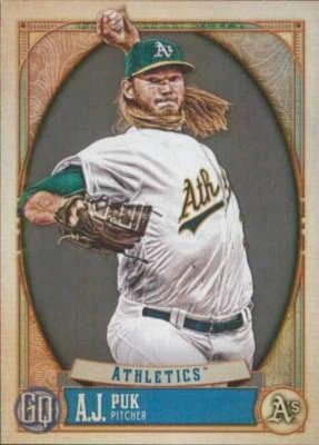 2021 Topps Gypsy Queen #183 A.J. Puk Oakland Athletics - Image 1 of 2