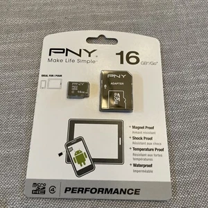 PNY Professional 16GB MicroSDHC Card - OEM - P-SDU16G4-GE - Picture 1 of 2
