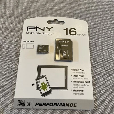 PNY Professional 16GB MicroSDHC Card - OEM - P-SDU16G4-GE - Image 1 of 2