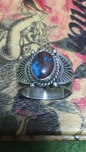 DONOVAN CADMAN Ring Size is 15 Bisbee turquoise ring - Picture 1 of 3