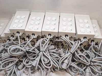 4 Hubbell Hospital Grade 8-Outlet Power Strip GFCI 15A Kord King 4ft 14AWG SJTOW - Image 1 of 4