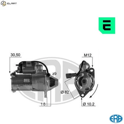 STARTER 220119A FOR MITSUBISHI OUTLANDER/II/SUV  DAEWOO EVANDA KONDOR  OPEL - Image 1 of 4