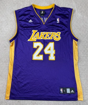 Camiseta Adidas Kobe Bryant #24 Visitante Los Angeles Lakers Púrpura Para Hombre Talla Grande Foto 1 de 4