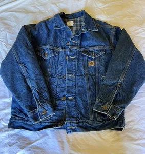 Carhartt Jacke Herren Medium Blanket Lined Denim Trucker J11DST USA Union Made - Bild 1 von 5