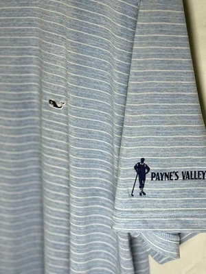 Vineyard Vines Paynes Valley 高尔夫衬衫 Polo Palmero Lt 蓝色 2XL 全新带标签 MSRP $110 — 第 1/4 张图片