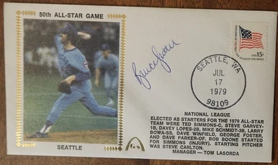 1979 Gateway Stamp Co. Full  Color Silk Cachet Bruce Sutter 50th All-Star Game - Image 1 of 3