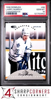 1996 DONRUSS CANADIAN ICE #86 LARRY MURPHY HOF POP 1 PSA 10 - Image 1 of 3