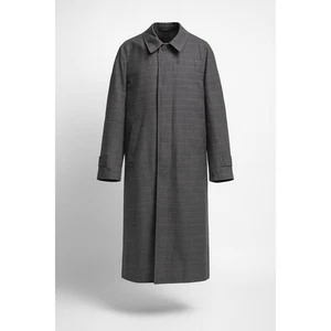 Vintage Mister 365 Gray Trench Coat Men's 42 1960s Zip Lining Classic Overcoat - Picture 1 of 15