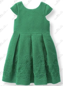 Vestido Jacquard de punto castillo esmeralda talla 5 para niñas - Imagen 1 de 12