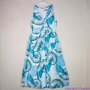 NEW White House Black Market Seashell Sleeveless Midi Shirtdressl 6 - Picture 1 of 23