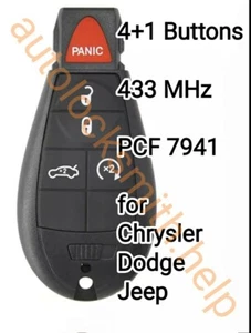 4+1 BUTTON. Chrk12B. . FOBIK REMOTE KEY FOR CHRYSLER . for  Dodge. for Jeep.  - Picture 1 of 1