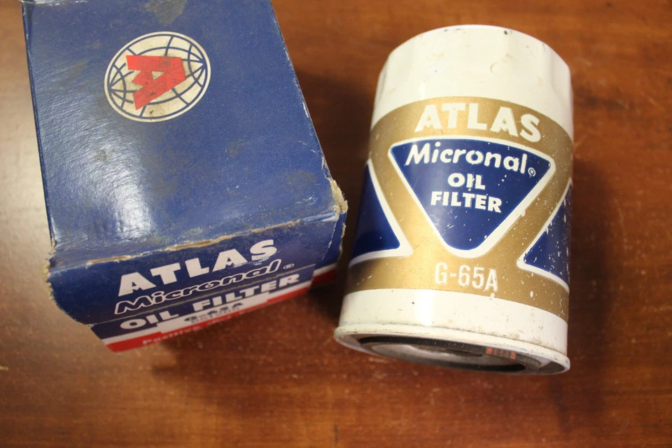 Filtro de aceite Atlast Micronal G-65A 1959-1966 Buick Olds Cad Rambler Jeep (528*) Foto 1 de 1