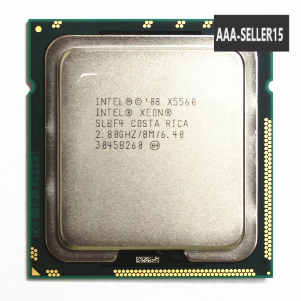 Intel Xeon X5560 SLBF4 2.80 GHz Quad Core 8M LGA-1366 Server CPU Processor 95W - Image 1 of 1