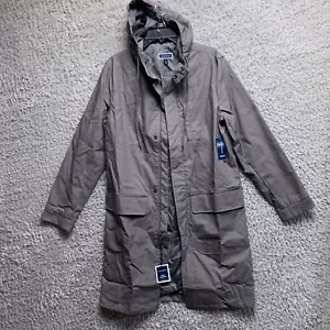 New Club Room Men's Liquid Gray Hooded Denmark Raincoat Jacket Coat L - Picture 1 of 6