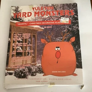Vintage 1991 Weihnachten Rudolph Yard Monster Blatt Tasche Geschenktüte - Bild 1 von 6