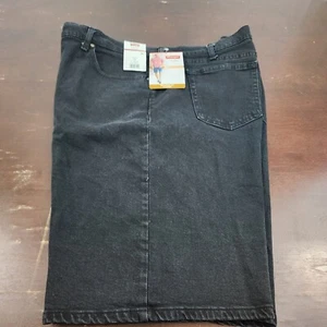 Wrangler Men's 46 5-Pocket Denim Shorts Relaxed Fit 10" Inseam Washed Black - Picture 1 of 6