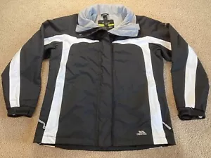 Trespass Mens Size M Coat Ski Jacket Tres-tex TP75 Black Polyamide - Picture 1 of 14