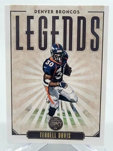 2020 PANINI LEGACY TERRELL DAVIS LEGENDS FOOTBALL CARD BRONCOS NFL donruss topps - Picture 1 of 2