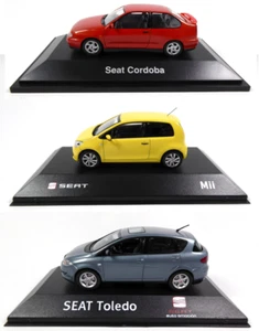 Set of 3 Seat Ibiza Cordoba Toledo Altea 1:43 - Diecast Model Car SEL34 - Picture 1 of 5