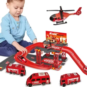 Mehrstöckiger Kinder-Parkplatz: Feuerwehr, Polizei & Fahrzeuge, Simulation Spiel - Bild 1 von 3