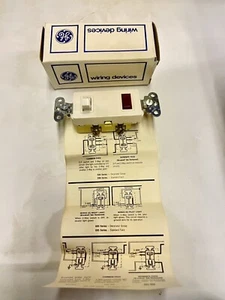 Interruptor de palanca 20 AMP Slater 15 AMP con luz piloto GE 3626-7 - Imagen 1 de 7