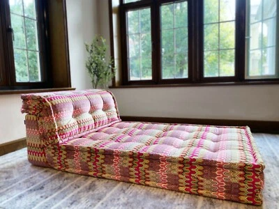 Boho Moroccan Modular Sectional Mah Jong Sofa Couch - Custom Lounge seater - Image 1 of 4