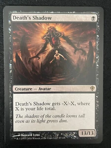 Magic the Gathering Worldwake Death's Shadow Creature Avatar Rare 57/145 - Picture 1 of 2