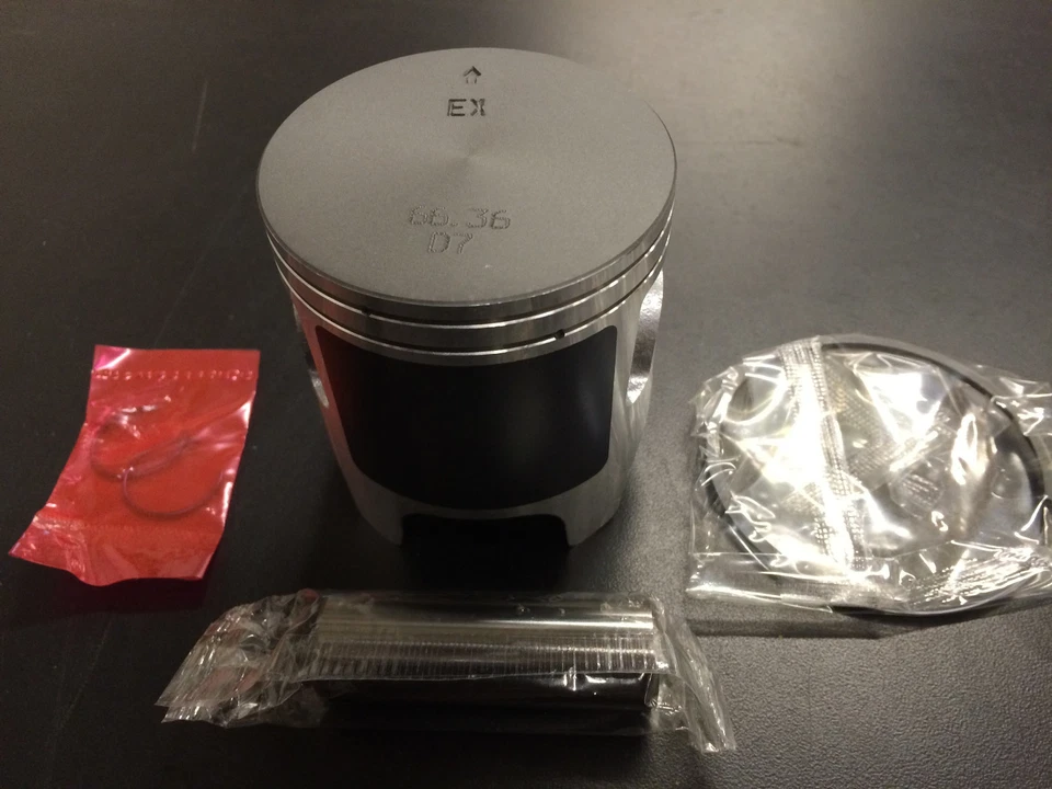 Kit de pistón Honda 1997-2001 CR 250 C 66,36 66,40 mm diámetro estándar anillos clips pasador Foto 1 de 1