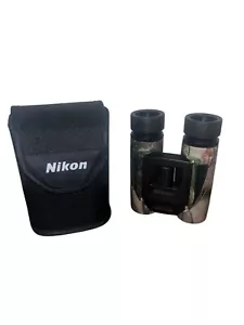 Nikon Team Realtree 10x25 Water Resistant Compact Camo Binoculars  w/ Case - Picture 1 of 9
