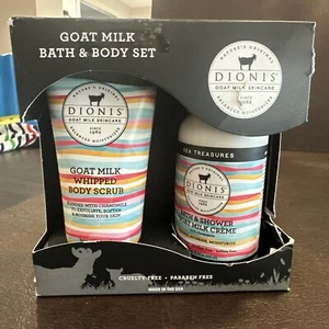 Dionis Goat Milk Bath & Body Set Whipped Body Scrub & Shower Creme-Sea Treasures - Picture 1 of 3