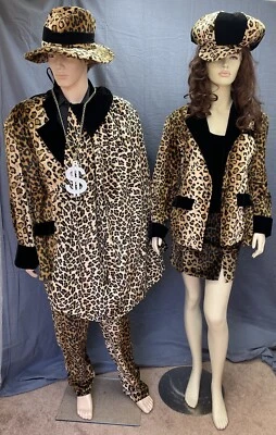 "Free shipping" leopard  pimp and ho costumes excellent condition - Image 1 of 4