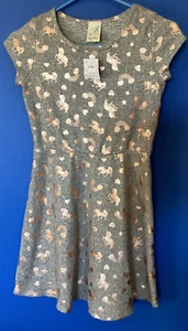 Girls dress Ross Lily Bleu unicorn star heart & rainbow print clothing size 12 - Picture 1 of 3