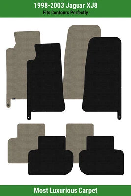 Alfombrillas Lloyd Luxe fila delantera y trasera para Jaguar XJ8 1998-2003  Foto 1 de 4