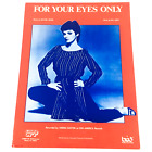 For Your Eyes Only Sheena Easton 1981 Sheet Music for Piano Vocal and Guitar.