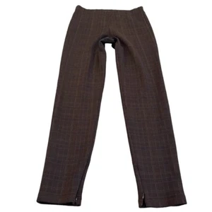 Mulberry Check Pants / Smart Ankle Zip Trousers Size UK 10 - W28 x L29 - Picture 1 of 11