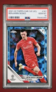 BENJAMIN SESKO 2021-22 Topps Chrom Saphir RC ROOKIE EDELSTEIN MT PSA 10 🙂 ️ 🙂 - Bild 1 von 2