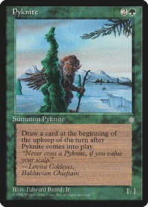Magic the Gathering (mtg): ICE: Pyknite (x 4) - Picture 1 of 1