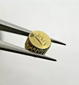 Eberhard corona originale placcata oro giallo impermeabile t.1.6 D.2.9mm p.90 - Foto 1 di 5