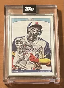 2022 TOPPS X LAUREN TAYLOR #14 RONALD ACUÑA JR. - A PRUEBA DE ARTISTA NUMERADO 9/20 - Imagen 1 de 2