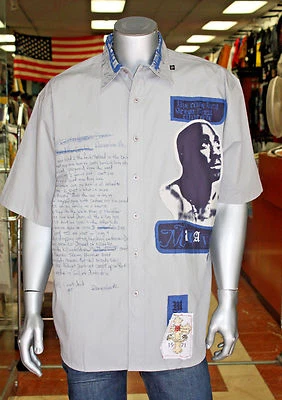 Men's Makaveli Heather Grey Short Sleeve Button Down Shirt - Image 1 of 4