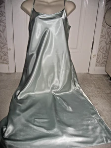 NEW Ladies BHS silky nightie/nightdress Size 14 (10-12) Vintage BNWT Mint Green - Picture 1 of 9
