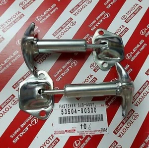 TOYOTA GENUINE LAND CRUISER FJ40 FJ43 BJ42 FJ45 WINDSHIELD HOOD CATCH X 2SET - Foto 1 di 6