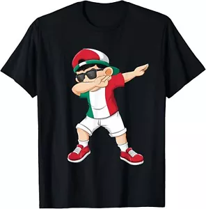 Dabbing Boy Italian Italy Flag Kids Dab Dance T-Shirt Hoodie - Picture 1 of 14