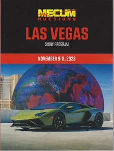 MECUM NOV. 9-11, 2023 LAS VEGAS COLLECTOR CAR AUCTION CATALOG, NEW, 134 PAGES - Picture 1 of 3