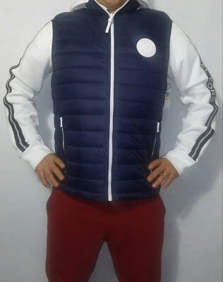 NWT  STAY WARM Michael Kors Men's Quilted Puffer Vest MIDNIGHT BLUE.  Sz. L - Image 1 of 4