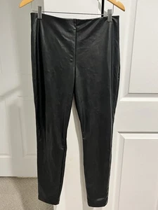 Banana Republic Vegan Leather Legging Color Black Size Medium NWT Rockabilly - Picture 1 of 11