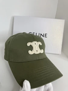 Celine Triomphe Baseballkappe grün verstellbar mit Box und Staubbeutel Medium - Bild 1 von 15