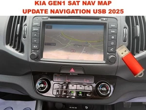 Kia Hyundai Gen1 Sat Nav Map Update 2025 USB + Firmware Europe, UK - Bild 1 von 1
